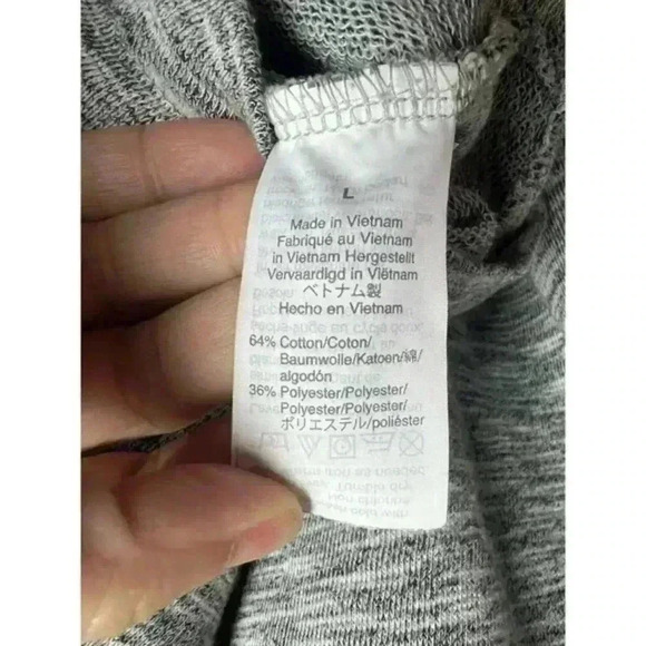 J Crew Mercantile Long‎ Sleeve Shirt With Belt Women's Size Large Gray - Picture 6 of 6